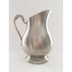 Vintage F.B. Rogers Silver-Plated Water Pitcher With Ornate Handle 8" Tall